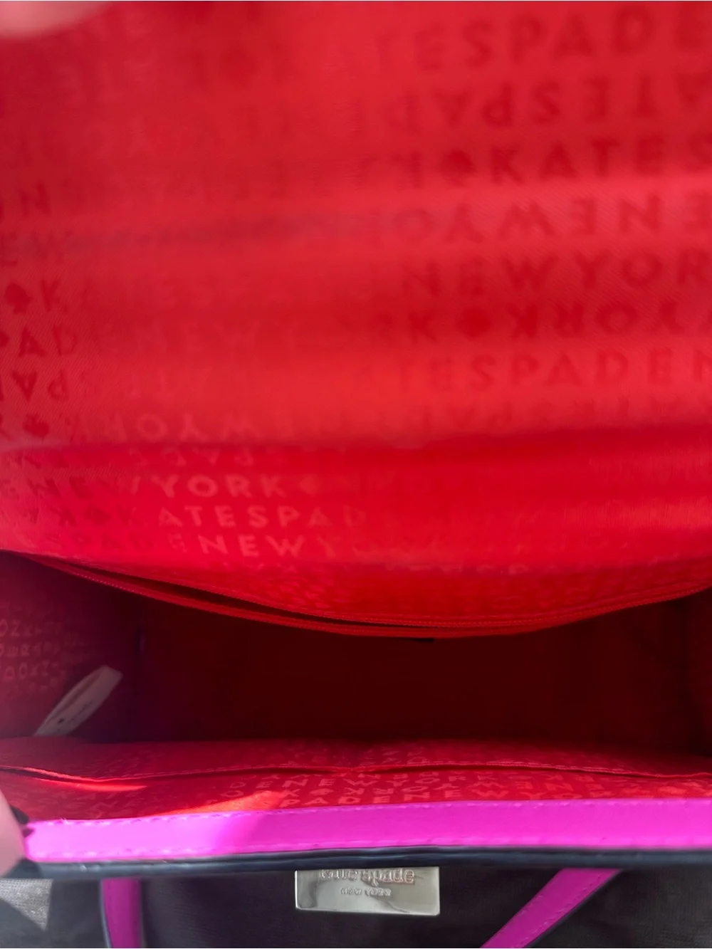 Bright Fuchsia Structured Top-Handle Satchel